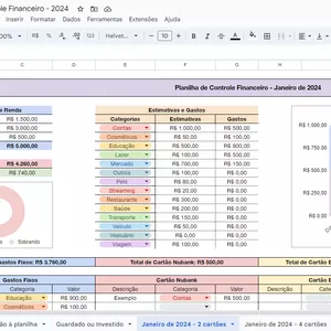 Planilha de Controle Financeiro Automatizada por Monique de Sousa Gremes: Solução Prática para Organizar suas Finanças 1 Planilha de Controle Financeiro Automatizada por Monique de Sousa Gremes: Solução Prática para Organizar suas Finanças Curso diário - DIcas