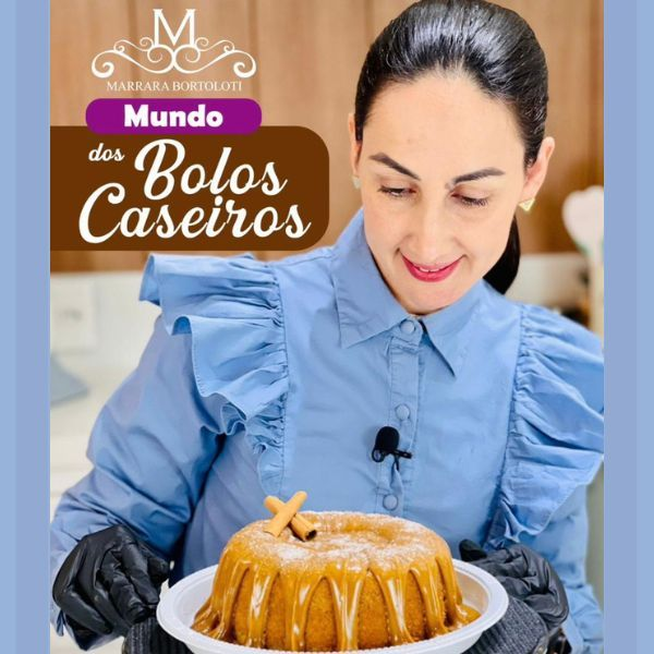 Livro O Mundo dos Bolos Caseiros - Marrara Bortoloti PDF Curso.blog.br