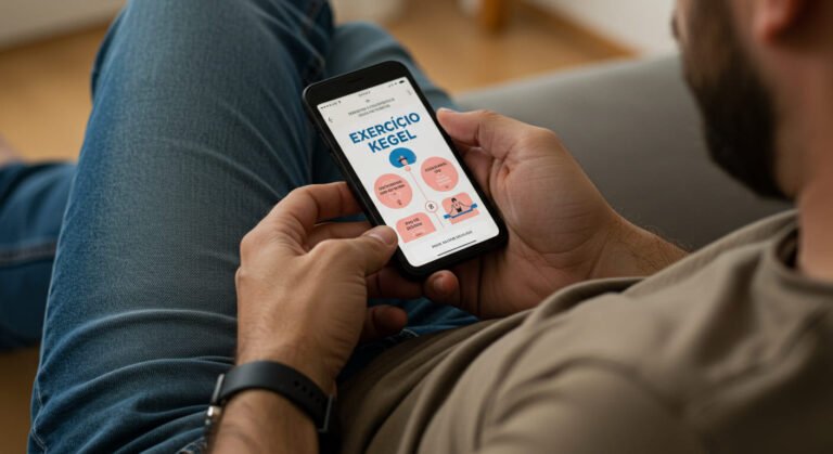 Exercício Kegel com Inclinação Pélvica Dinâmica para Homens