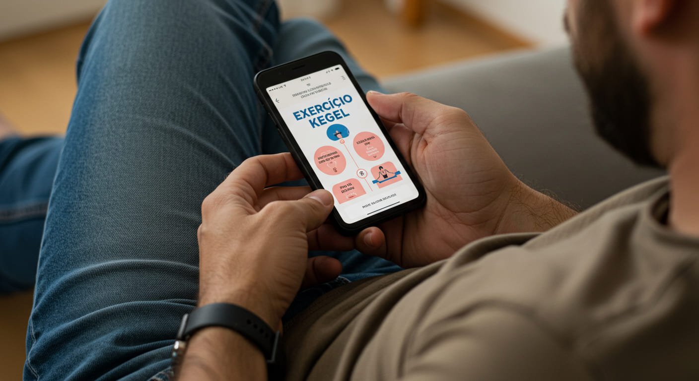 Exercício Kegel com Inclinação Pélvica Dinâmica para Homens Curso diário - DIcas